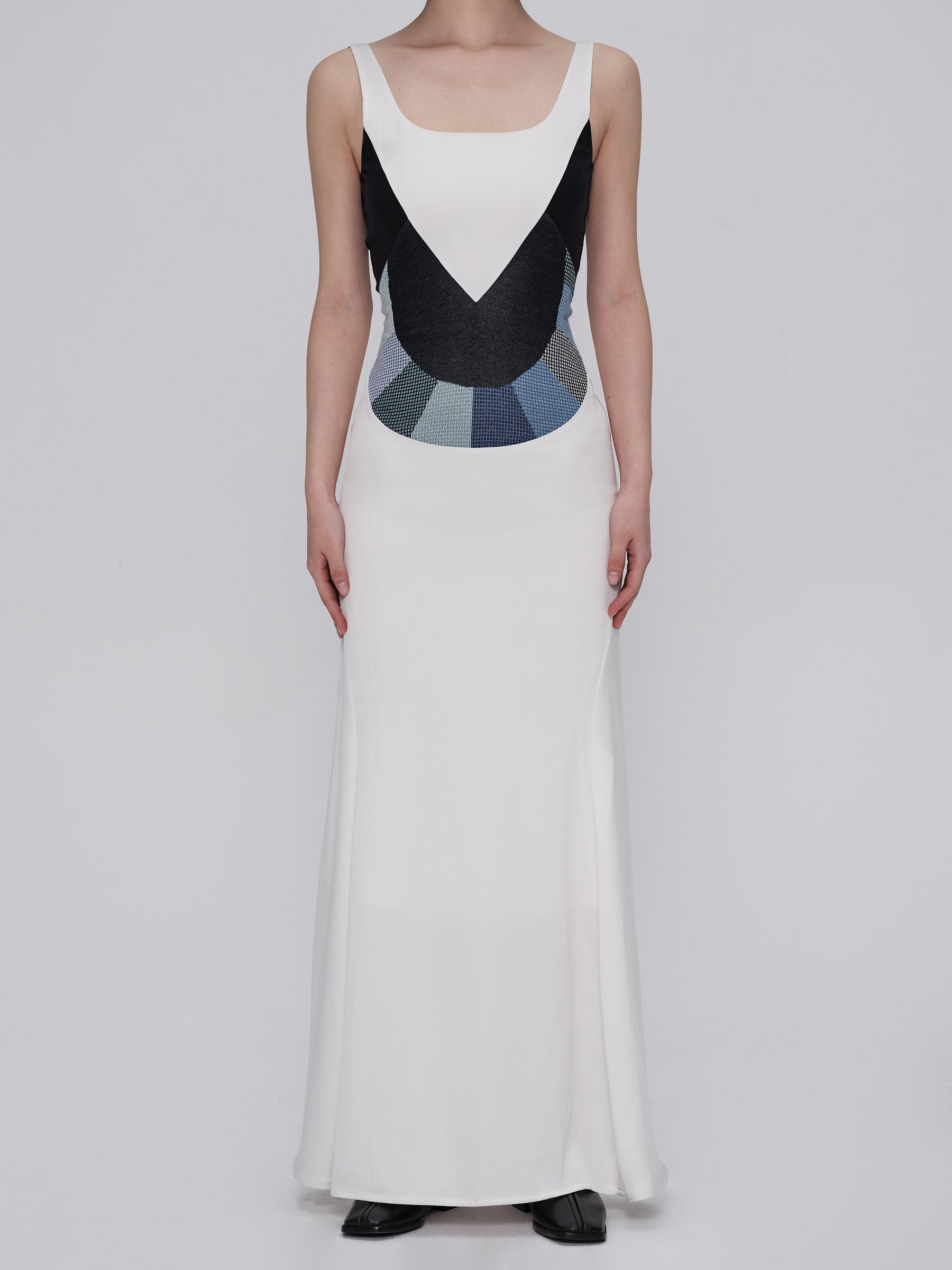 Made-to-order DEFICELER Timeless "Bouyei Moon" Dress White