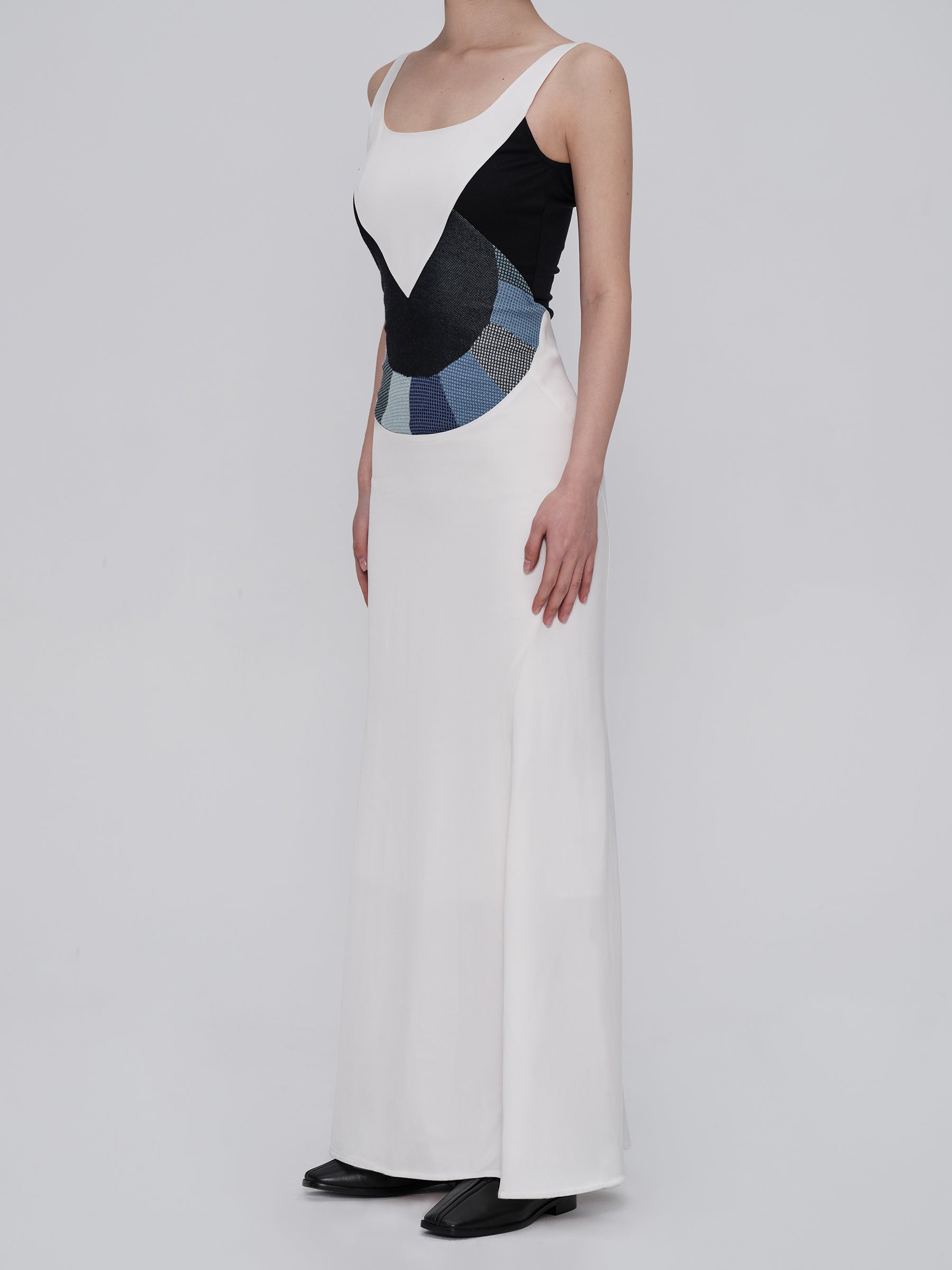 Made-to-order DEFICELER Timeless "Bouyei Moon" Dress White