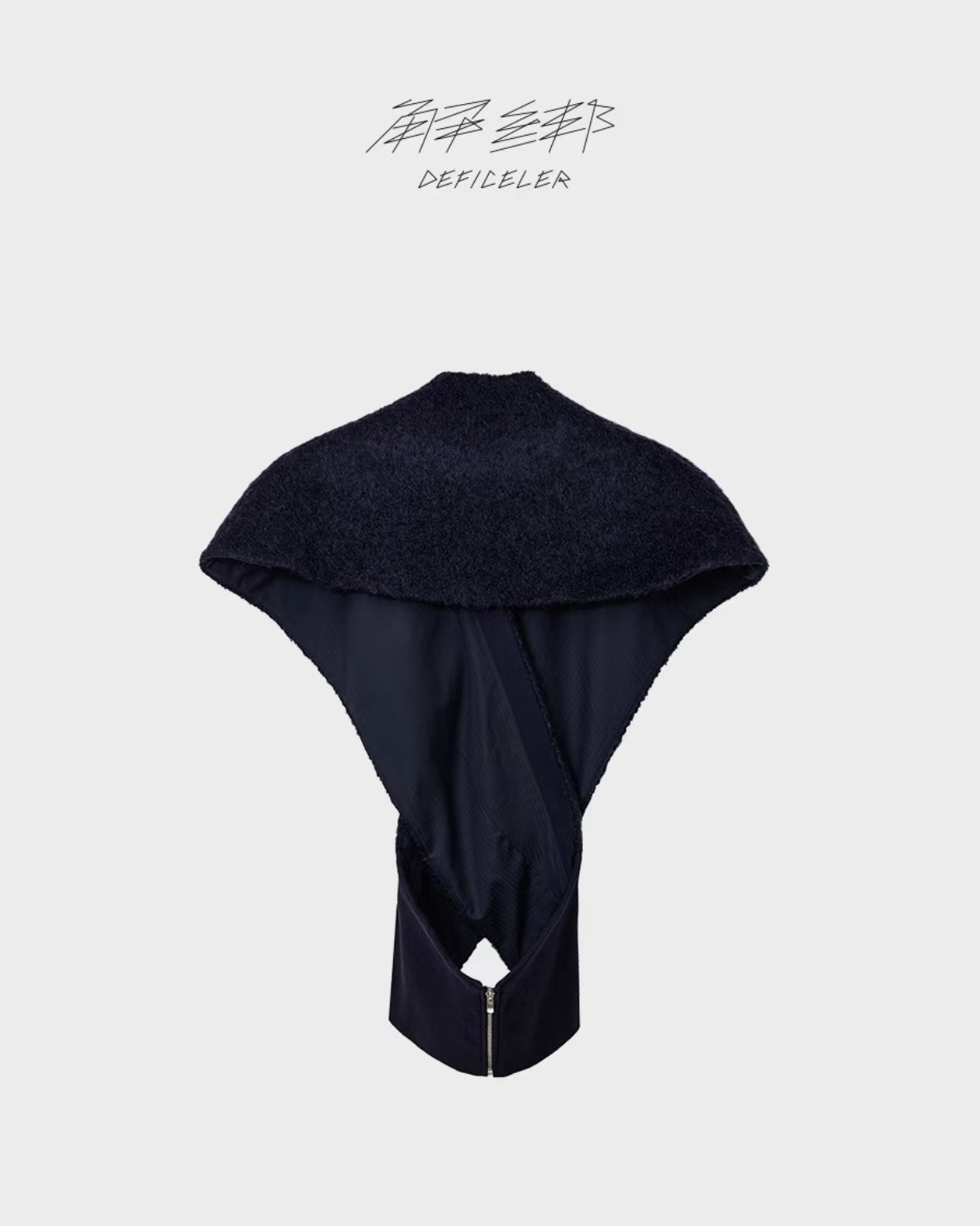 Made-to-order DEFICELER Cross Collar Waistcoat Dark Blue