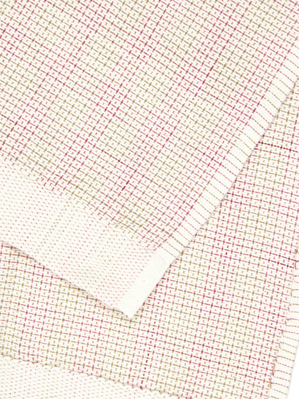 Oame plant-dyed organic hand-woven waffle towel - Gardenia Sapanwood