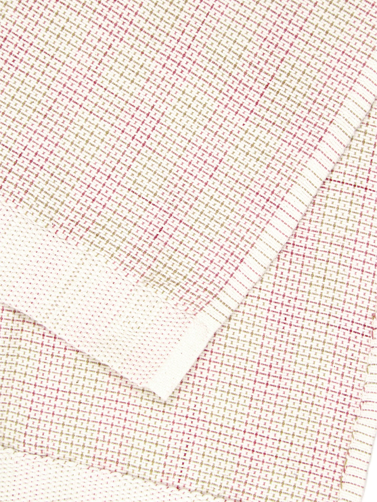 Oame plant-dyed organic hand-woven waffle towel - Gardenia Sapanwood