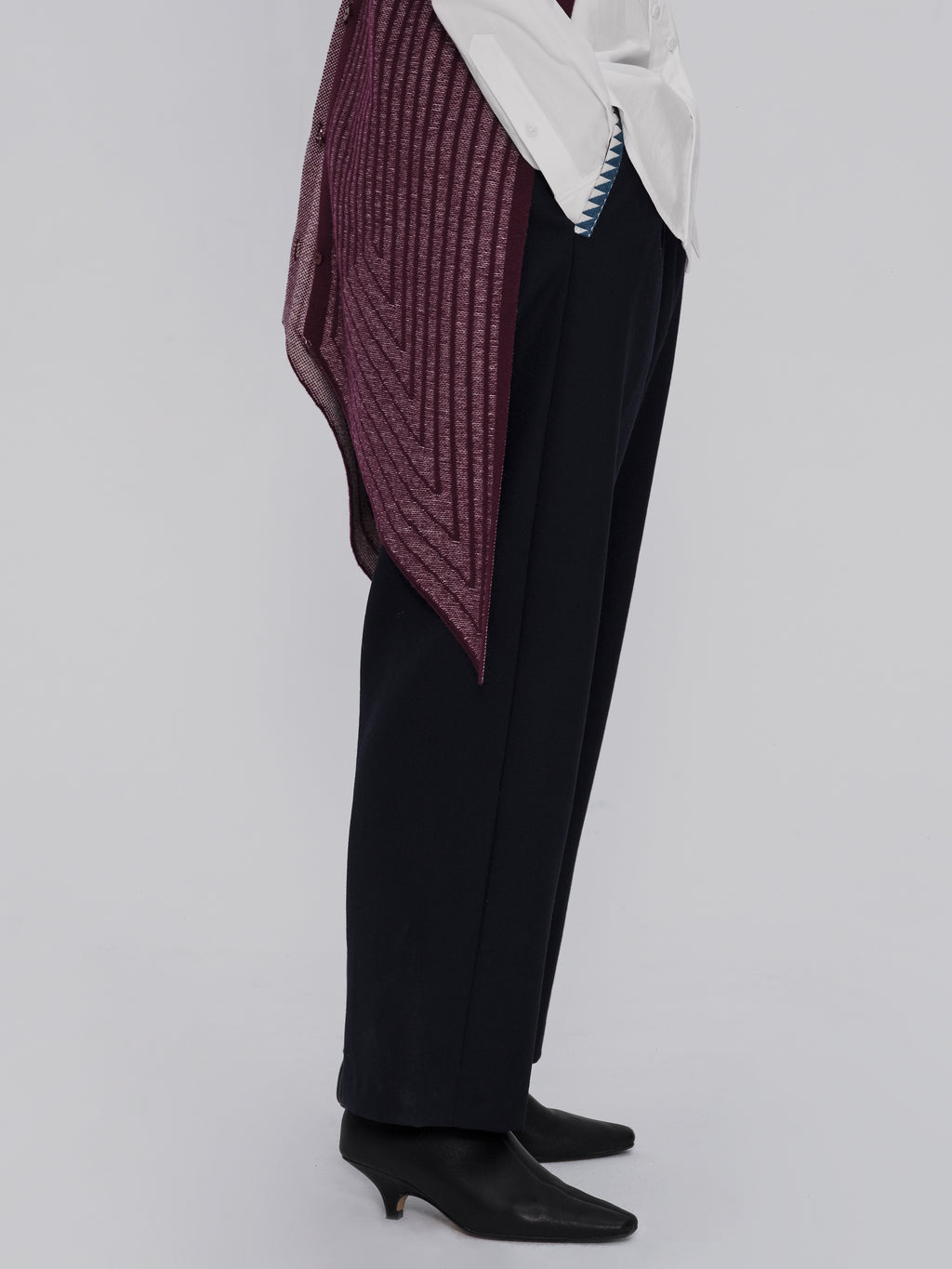 Made-to-order DEFICELER Cross Collar Knitted Shawl