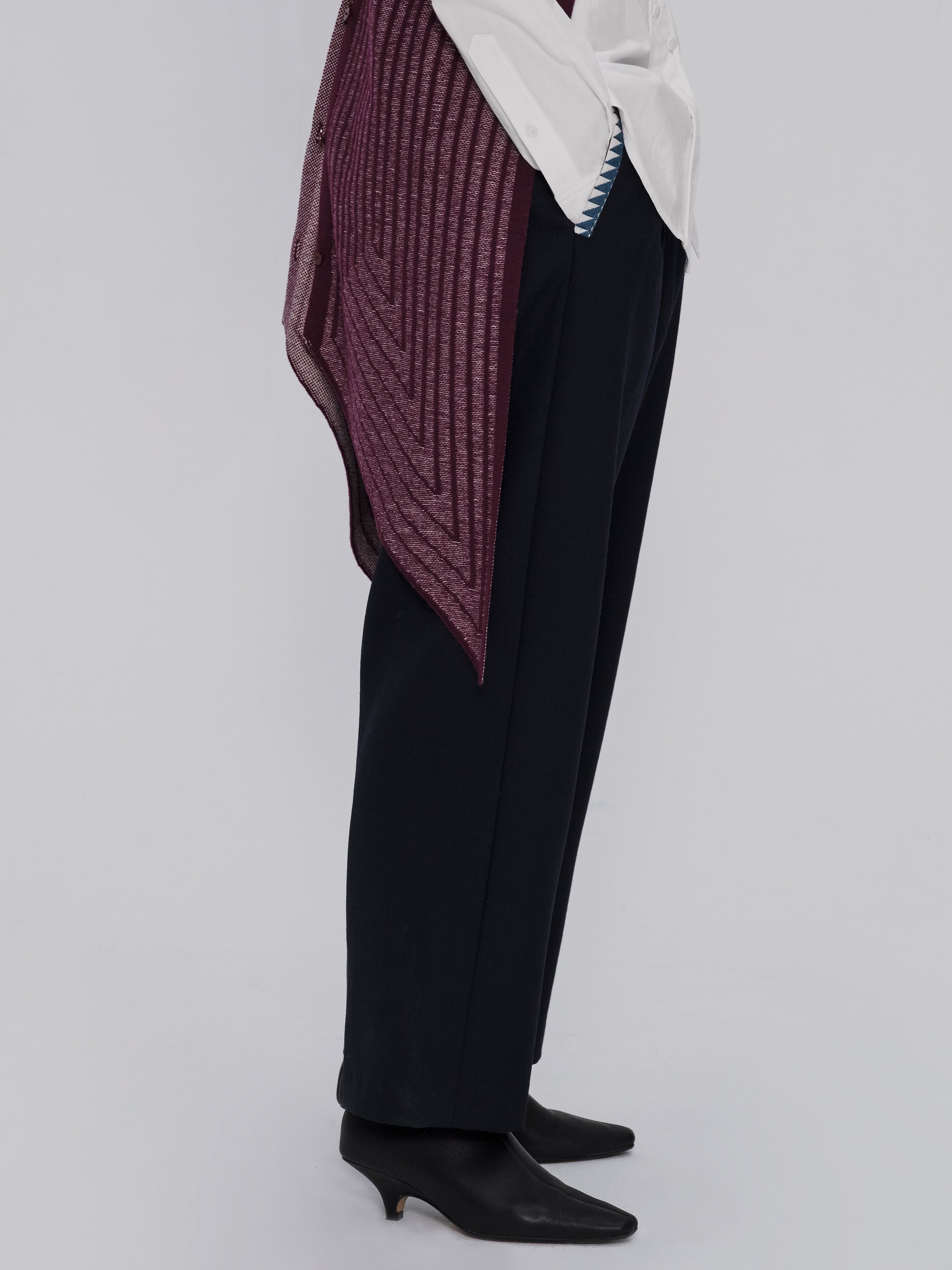 Made-to-order DEFICELER Cross Collar Knitted Shawl