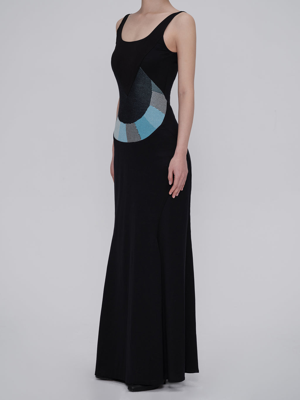 Made-to-order DEFICELER Timeless "Bouyei Moon" Dress Black