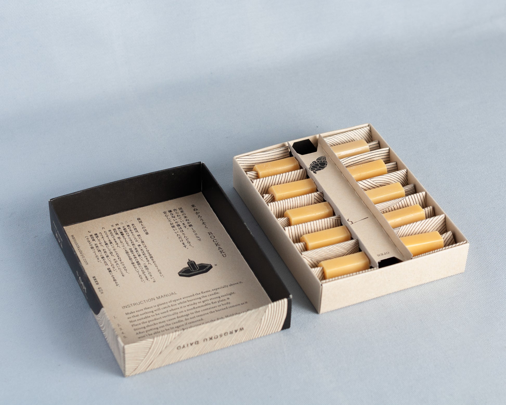 DAIYO ROCKAKU Rice Bran Wax Candle [ Hexagon ]