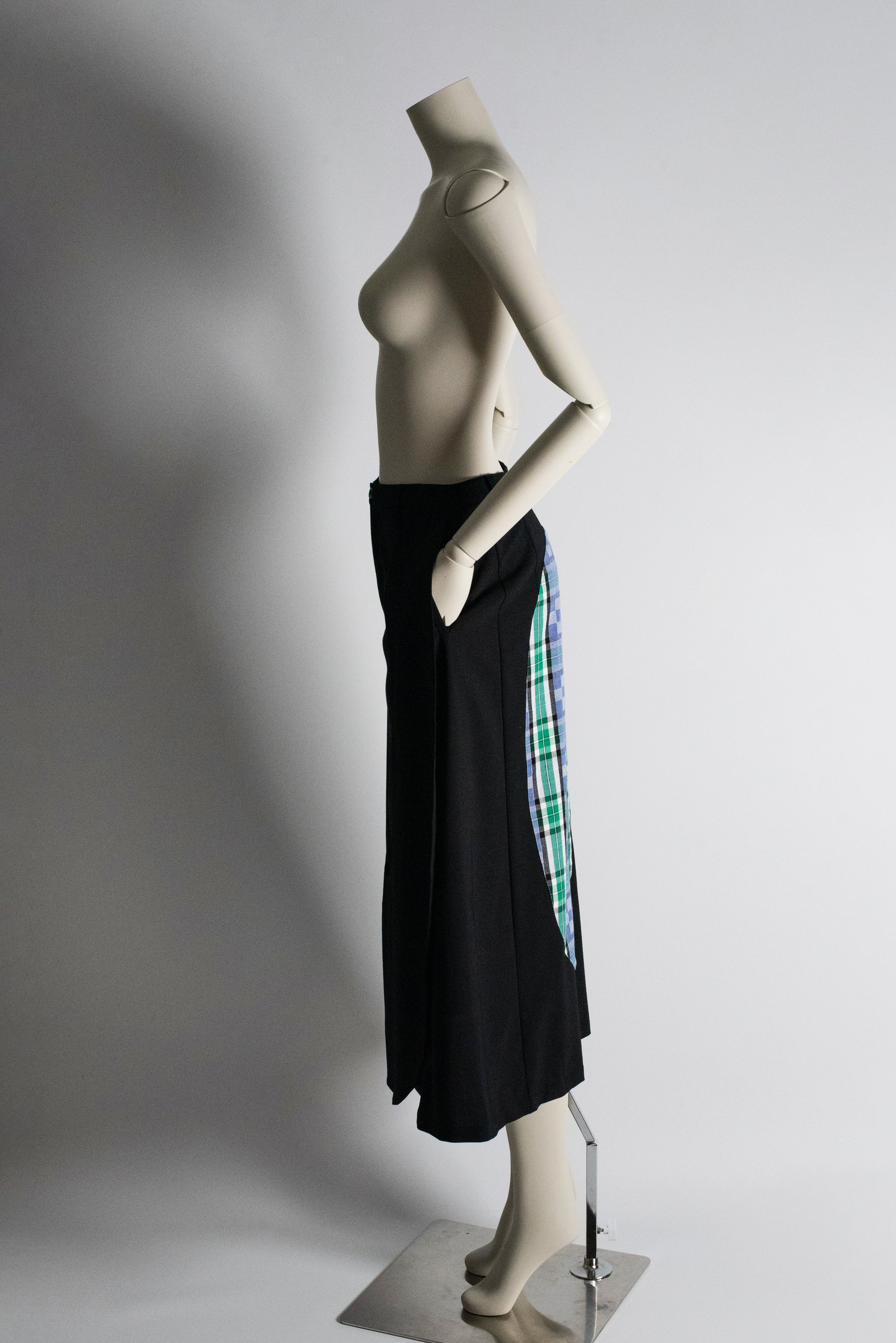 Made-to-order - DEFICELER Oval Skirt – Blue-Green Plaid