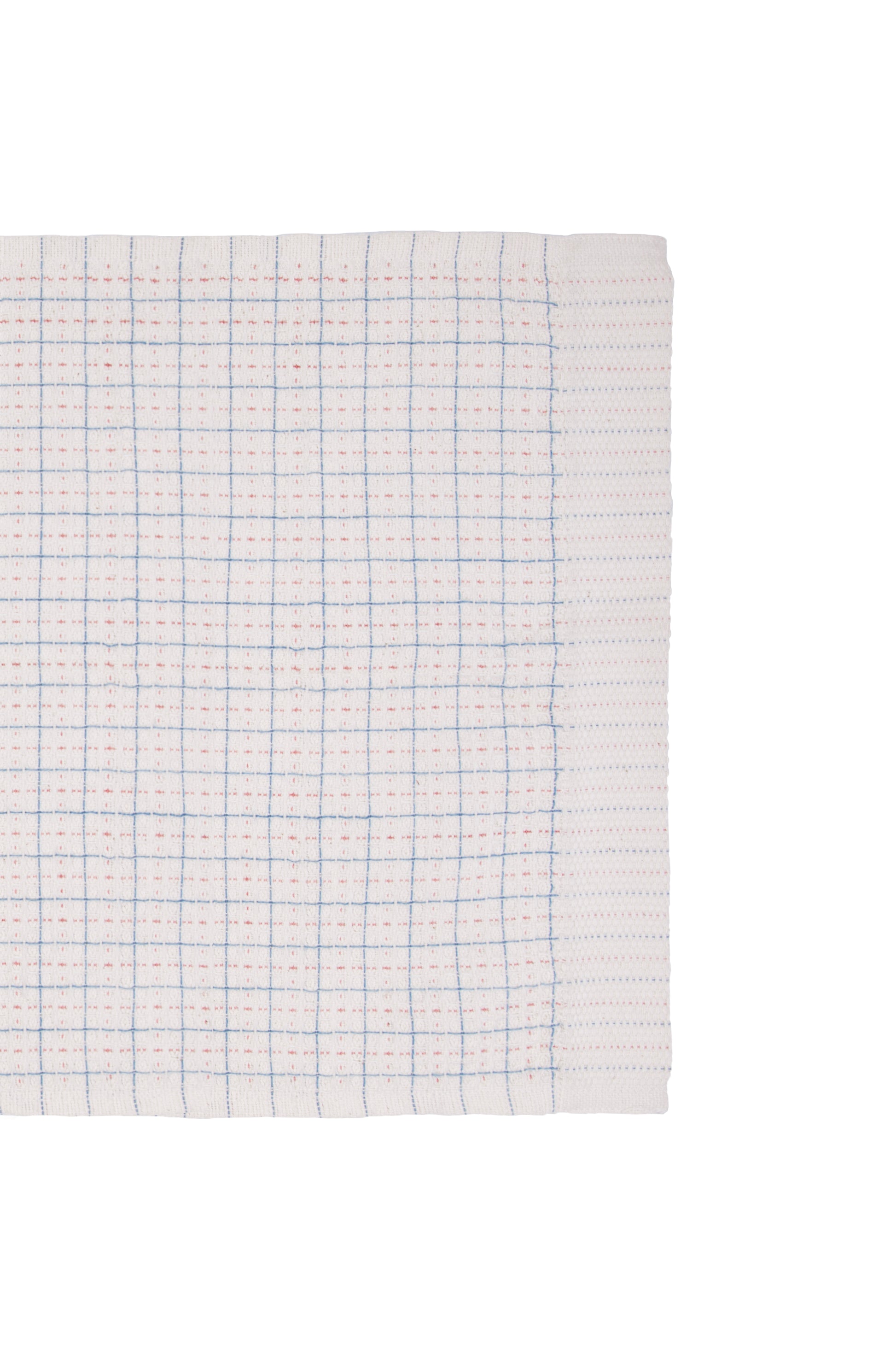 Oame plant-dyed organic hand-woven waffle towel - Indigo Sapanwood